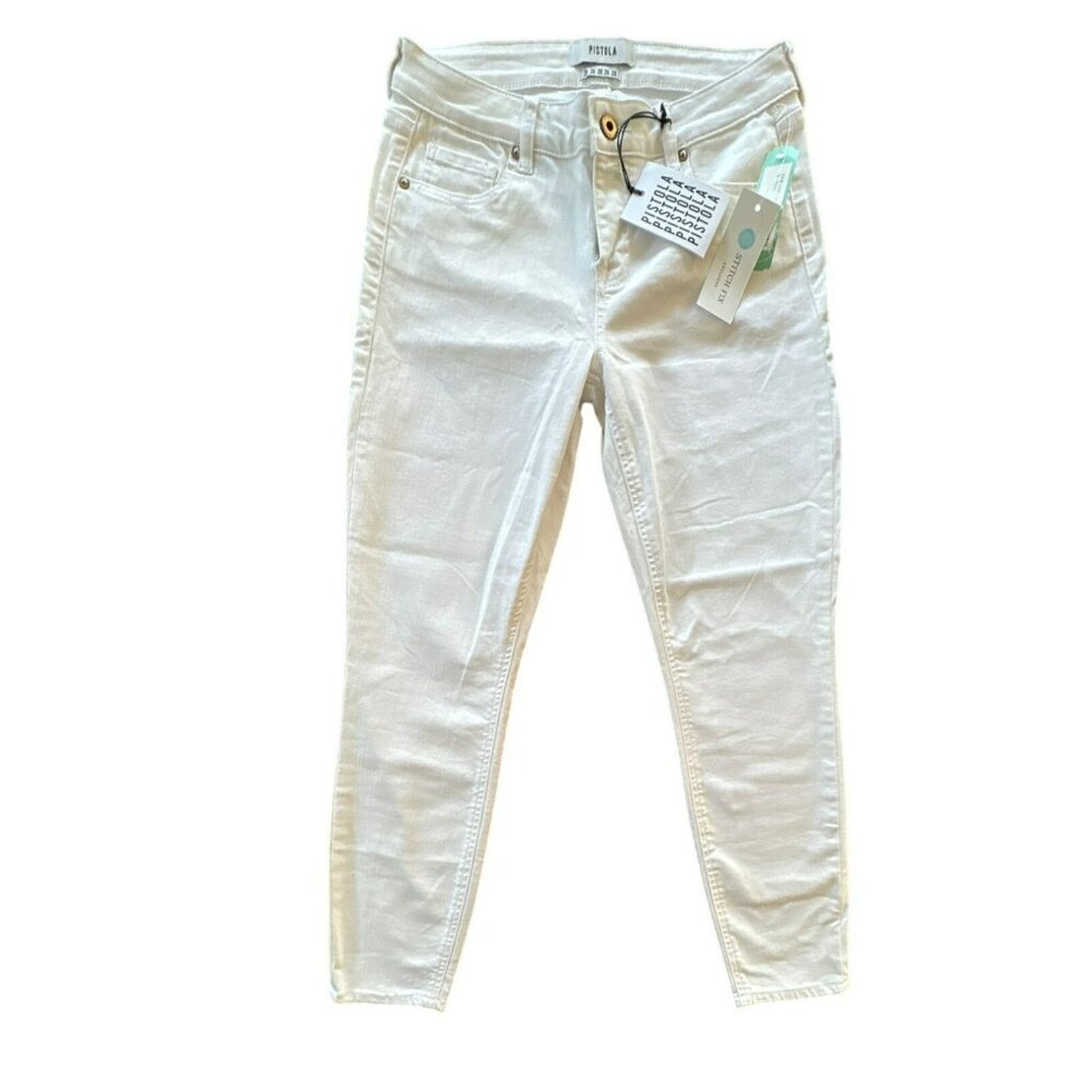 Pistola Jennifer Skinny Jeans White 28 / 6 NWT Stitch Fix Stretch Ankle Denim Ne